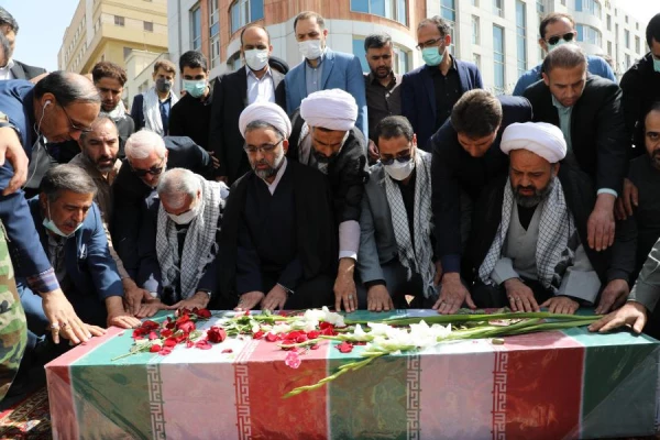 مراسم تشییع و تدفین شهید خوشنام گمنام در مرکز شهید شرافت 28