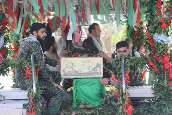 مراسم تشییع و تدفین شهید خوشنام گمنام در مرکز شهید شرافت 29