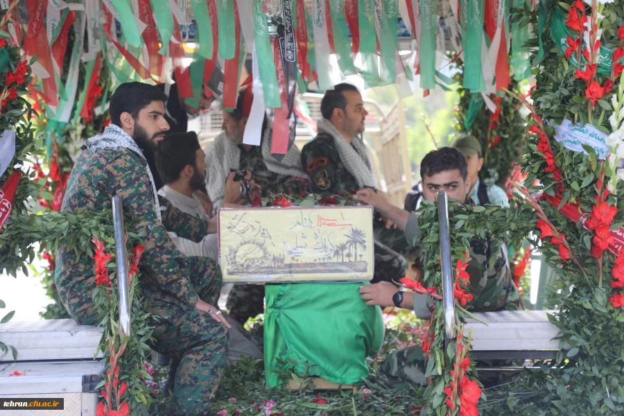 مراسم تشییع و تدفین شهید خوشنام گمنام در مرکز شهید شرافت 29