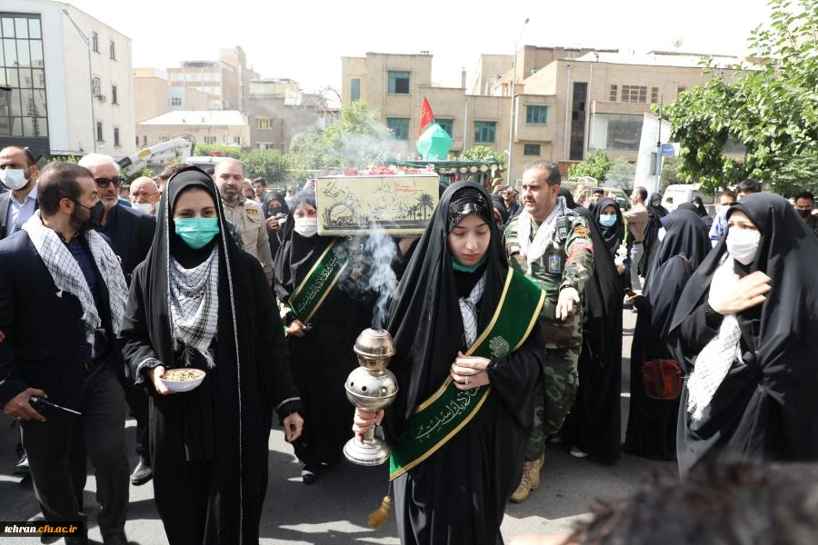 مراسم تشییع و تدفین شهید خوشنام گمنام در مرکز شهید شرافت 30