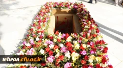 مراسم تشییع و تدفین شهید خوشنام گمنام در مرکز شهید شرافت 32