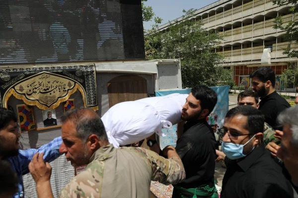 مراسم تشییع و تدفین شهید خوشنام گمنام در مرکز شهید شرافت 33