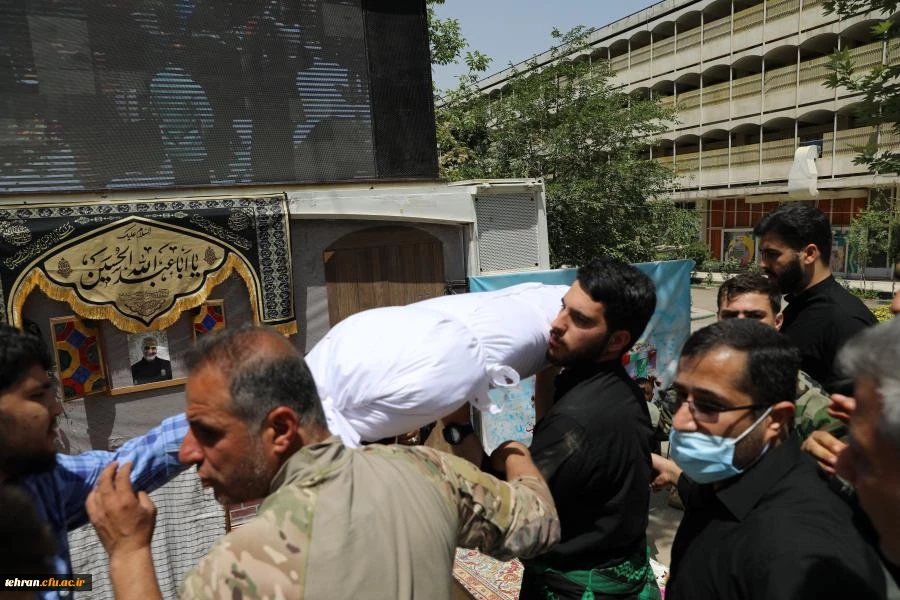 مراسم تشییع و تدفین شهید خوشنام گمنام در مرکز شهید شرافت 33