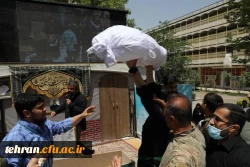 مراسم تشییع و تدفین شهید خوشنام گمنام در مرکز شهید شرافت 35