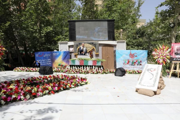 مراسم تشییع و تدفین شهید خوشنام گمنام در مرکز شهید شرافت 38