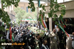 مراسم تشییع و تدفین شهید خوشنام گمنام در مرکز شهید شرافت 42