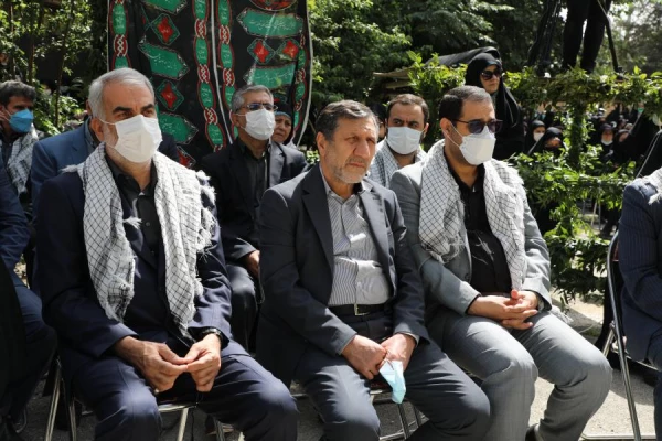 مراسم تشییع و تدفین شهید خوشنام گمنام در مرکز شهید شرافت 43