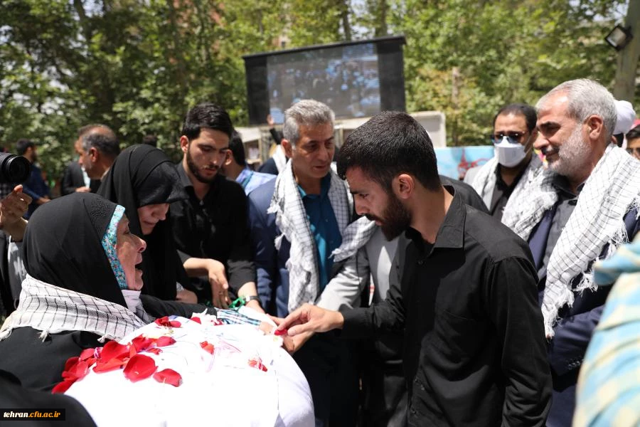 مراسم تشییع و تدفین شهید خوشنام گمنام در مرکز شهید شرافت 47
