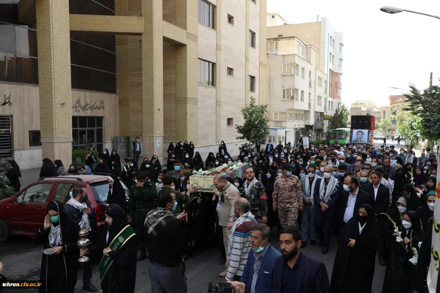 مراسم تشییع و تدفین شهید خوشنام گمنام در مرکز شهید شرافت 49