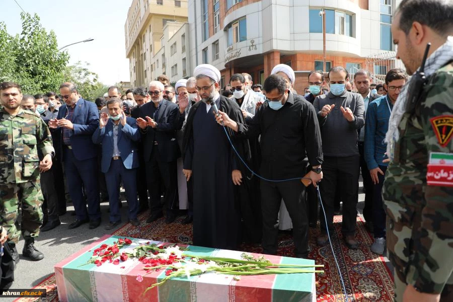 مراسم تشییع و تدفین شهید خوشنام گمنام در مرکز شهید شرافت 51