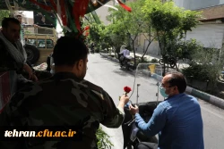 مراسم تشییع و تدفین شهید خوشنام گمنام در مرکز شهید شرافت 52