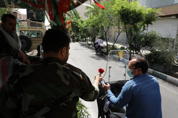 مراسم تشییع و تدفین شهید خوشنام گمنام در مرکز شهید شرافت 52