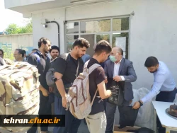 اعزام اولین کاروان دانشجویی دانشگاه فرهنگیان استان تهران به مراسم پیاده روی اربعین 3