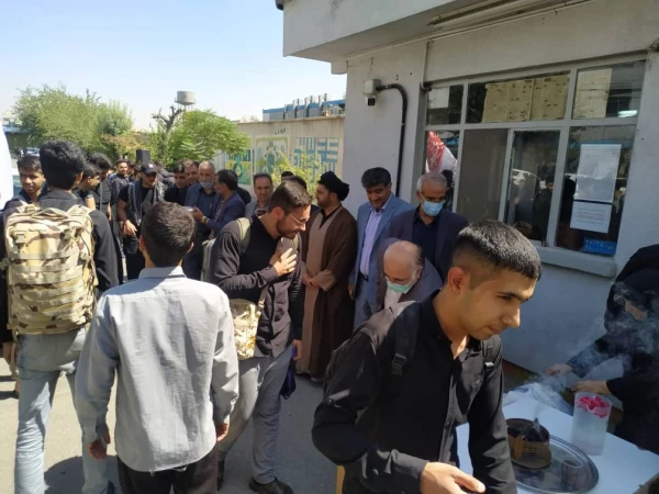 اعزام اولین کاروان دانشجویی دانشگاه فرهنگیان استان تهران به مراسم پیاده روی اربعین 4