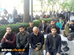 حضور استادان، دانشجویان و کارکنان مرکز آموزش عالی شهدای مکه در راه پیمایی روز قدس 3