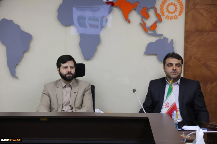 نشست علمی سرپرست مدیریت امور پردیس های استان تهران با دکتر پیشوائی، رئیس سازمان ملی بهره وری ایران 2