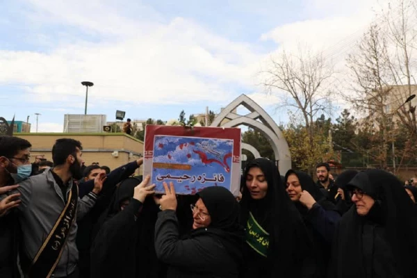 مراسم وداع با دانشجو معلم شهیده فائزه رحیمی در نسیبه 6