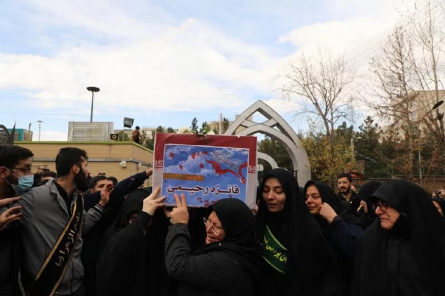 مراسم وداع با دانشجو معلم شهیده فائزه رحیمی در نسیبه 6