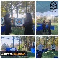 مسابقات تیر اندازی در حال برگزاری.