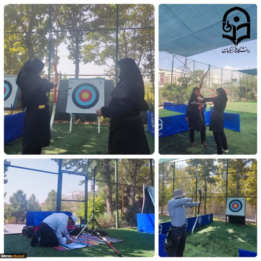 مسابقات تیر اندازی در حال برگزاری.