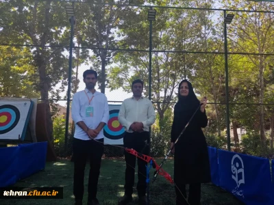 مسابقات تیر اندازی در حال برگزاری.