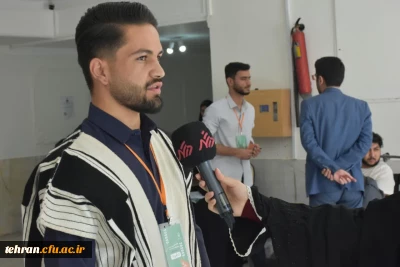 یازدهمین جشنواره کشوری تدریس برتر؛

گفتگوی دانشجو معلم محمد مرتضوی نیا؛ شرکت کننده در رشته آموزش ابتدایی یازدهمین جشنواره تخصصی تدریس برتر در مرحله کشوری از استان چهارمحال و بختیاری با عوامل برنامه درشهر شبکه تهران سیما