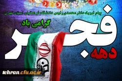 دهه فجرآئینه ای است که خورشید اسلام در او درخشید ودر این دهه باید جشن های پیروزی انقلاب با عظمت هرچه تمامتر برگزار شود 2