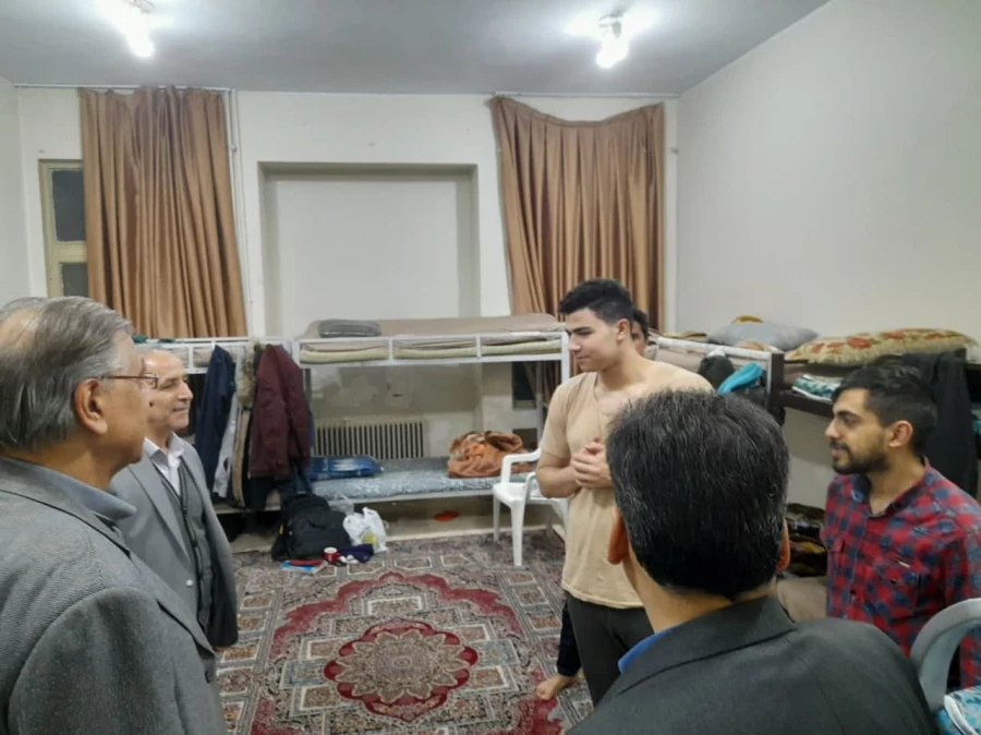 بازدید معاونت برنامه ریزی و توسعه منابع دانشگاه از سرای دانشجویی شهدای مکه 4