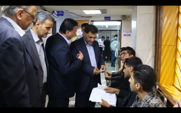 بازدید رئیس دانشگاه فرهنگیان استان تهران و ریاست پردیس شهید چمران از روند برگزاری آزمون عملی تربیت بدنی 3