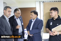 بازدید رئیس دانشگاه فرهنگیان استان تهران و ریاست پردیس شهید چمران از روند برگزاری آزمون عملی تربیت بدنی 4