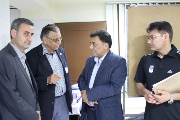 بازدید رئیس دانشگاه فرهنگیان استان تهران و ریاست پردیس شهید چمران از روند برگزاری آزمون عملی تربیت بدنی 4