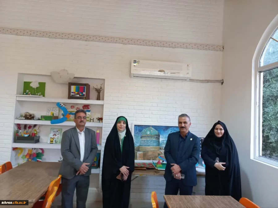  بازدید دکتر علیپور معاونت آموزشی و تحصیلات تکمیلی دانشگاه فرهنگیان و خانم دکتر پرک از پردیس زینبیه 2
