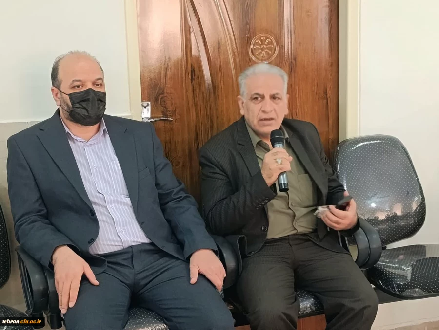 نشست صمیمانه مسئولان دانشگاه فرهنگیان استان تهران با کارکنان و اساتید پردیس عترت واوان برگزار گردید.

 13