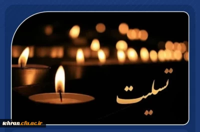 پیام تسلیت؛

عرض تسلیت خدمت سرکار خانم فاطمه زهرا اصغریان