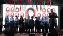 بزرگداشت مقام معلم در شصت و سومین شب حماسه حضور دانشگاه فرهنگیان تهران در میدان فلسطین 